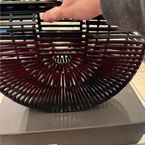 Cult Gaia Black Acrylic Ark Bag